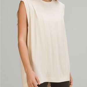 Lululemon Athletica Cream Oversized Muscle Tee